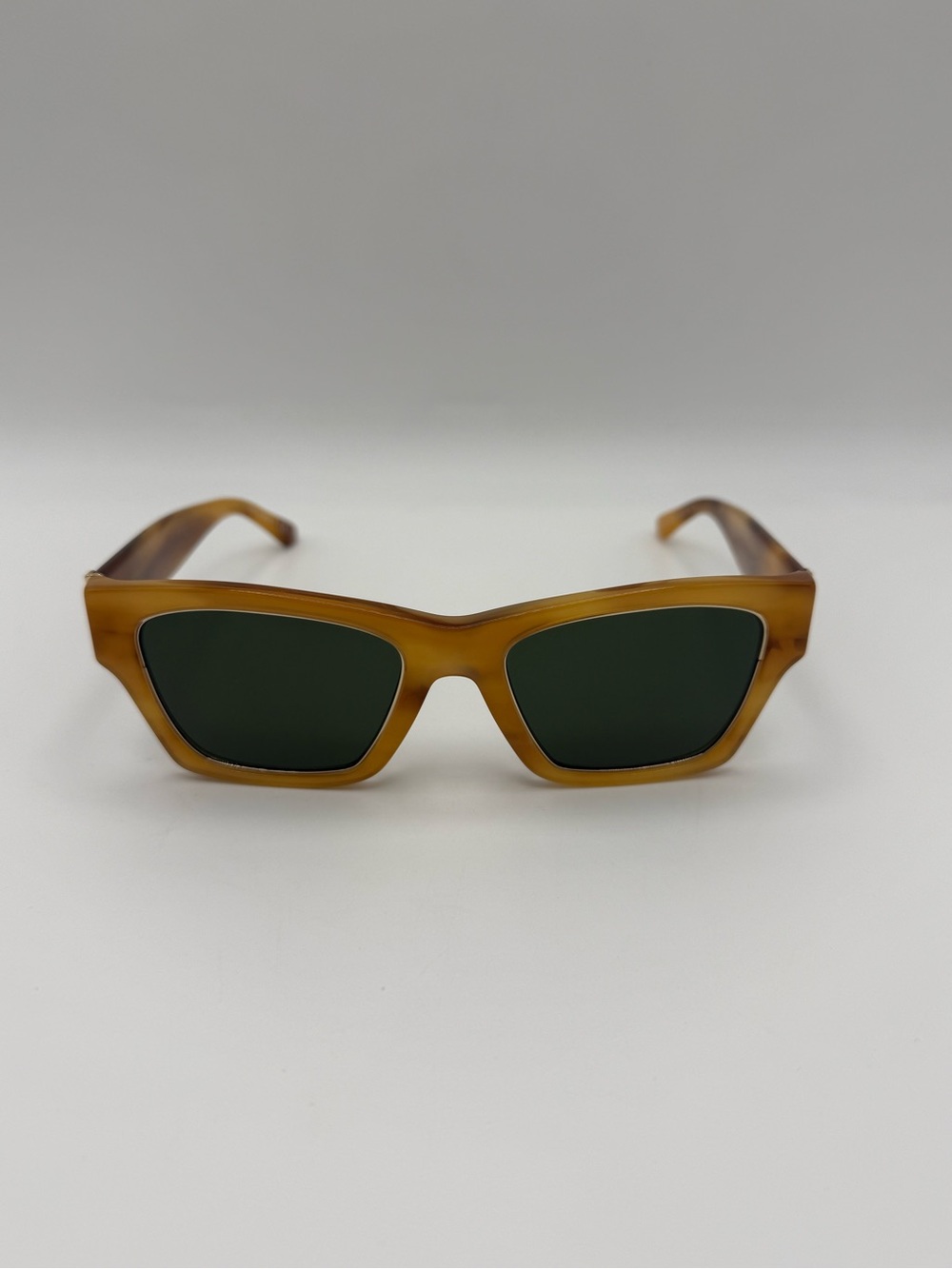 Tory Burch Yellow Amber Tortoise Square - Picture 3 of 8
